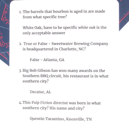 SOUTHERN KNOW-IT ALL TRIVIA